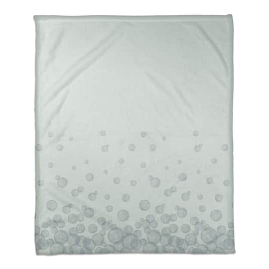 Bubbles Coral Fleece Blanket